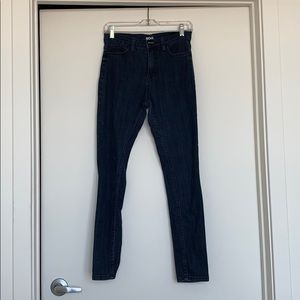 Urban BDG high rise dark blue jeans.